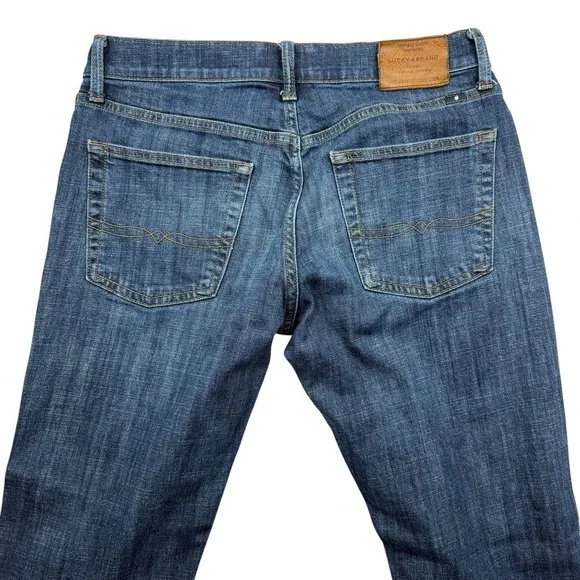 Lucky Brand 221 Straight 32X32 Men's Blue Jeans Cotton Blend Denim Pants - Picture 6 of 12